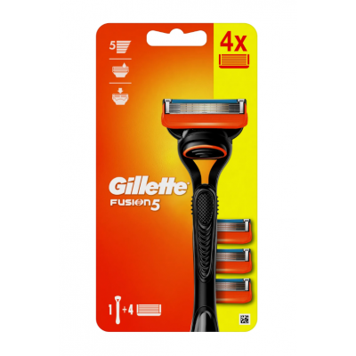 Станок для бритья мужской Gillette Fusion 5 c 4 сменными картриджами ...